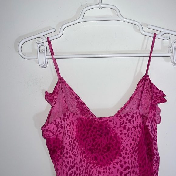 Vintage sequin detail Elegant Pink Sleeveless Dress medium - Picture 11 of 14